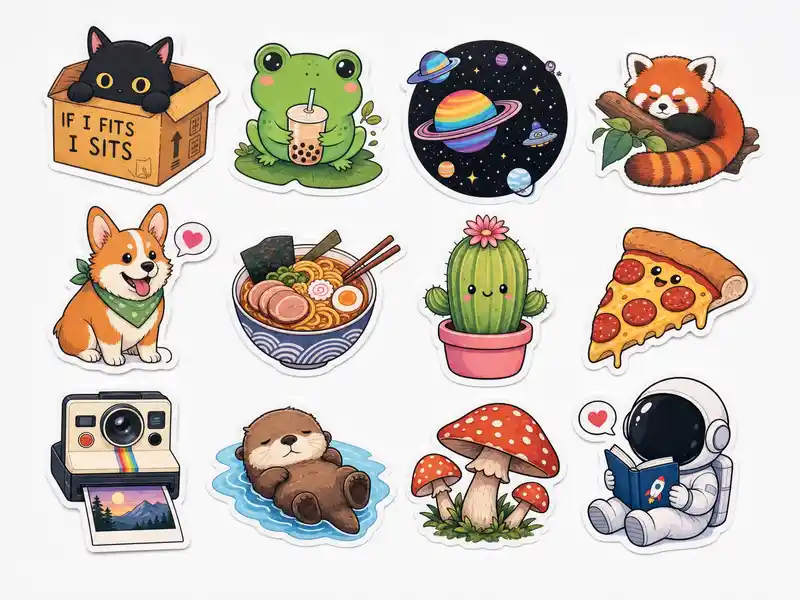 Artist sticker pack merchandise