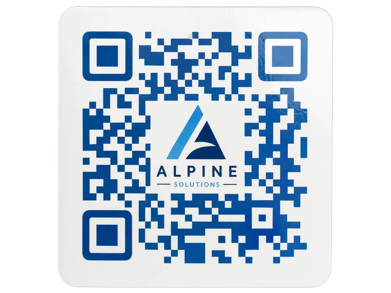 Custom branded QR code with logo