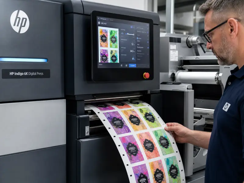 Digital label printing press