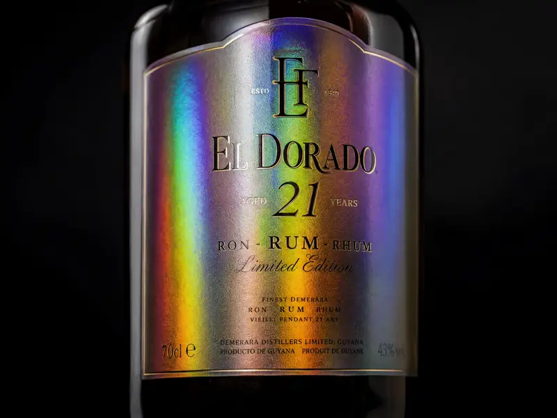 Holographic labels for premium food and beverage brand protection