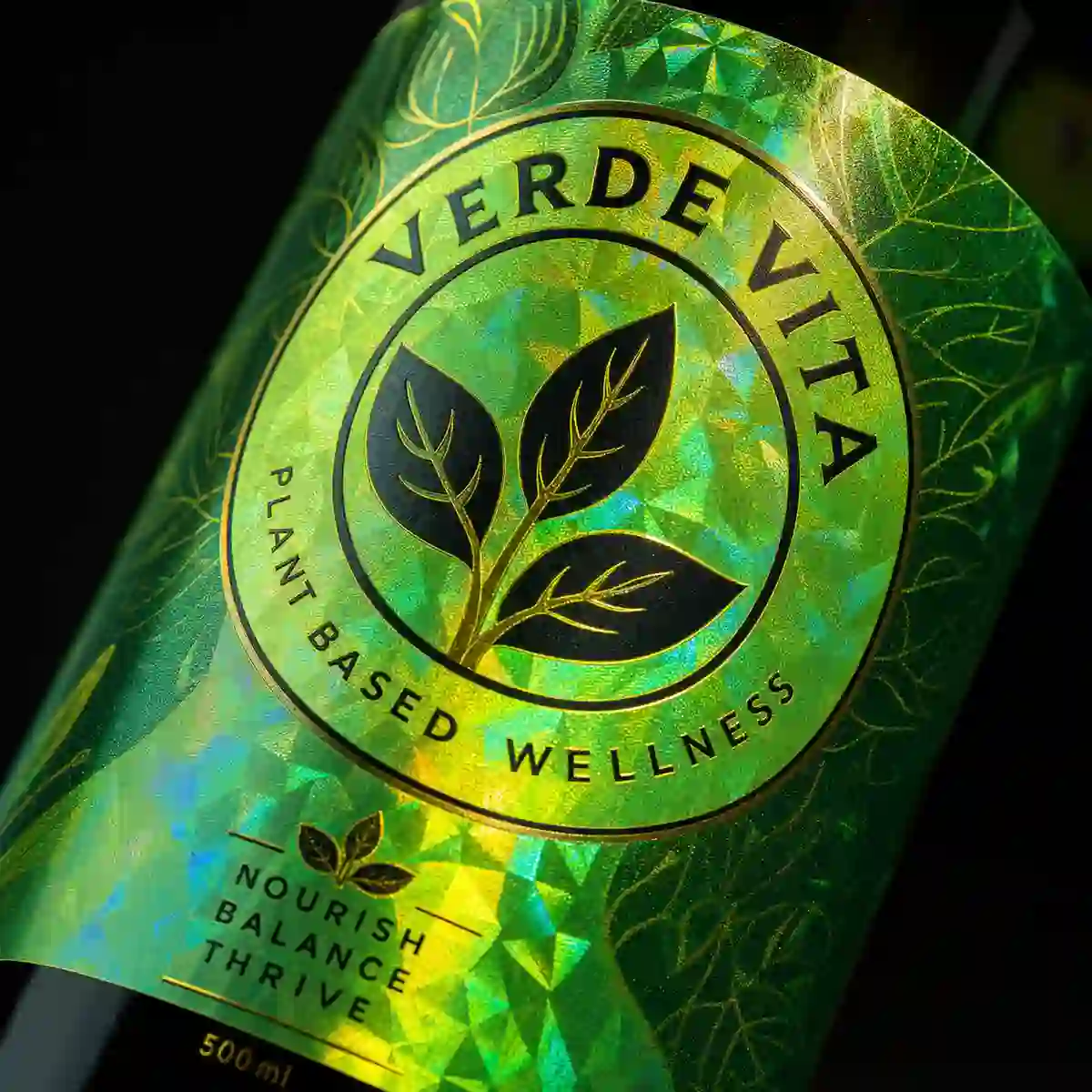 Green holographic labels