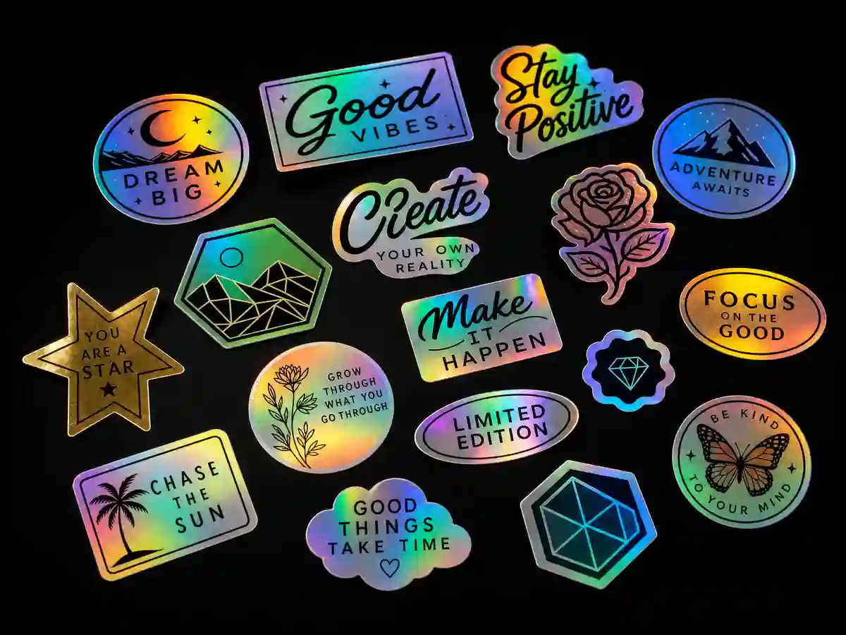 Custom printed holographic labels