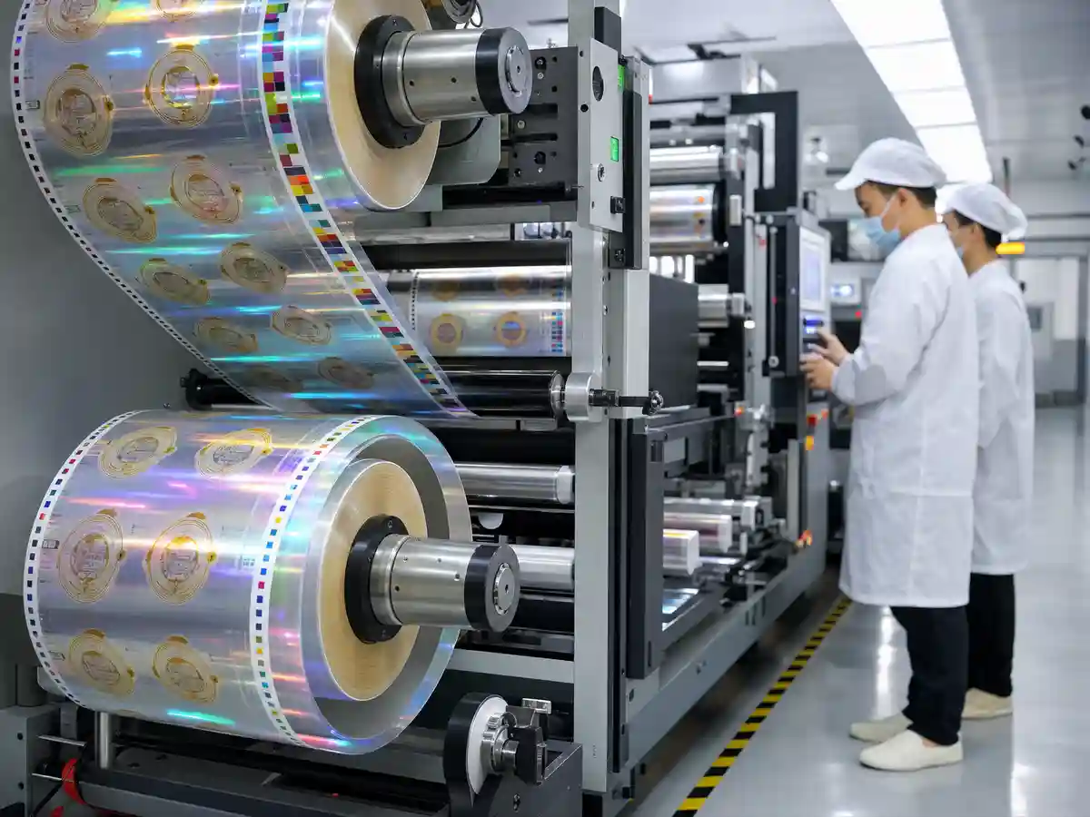 Holographic label supply format