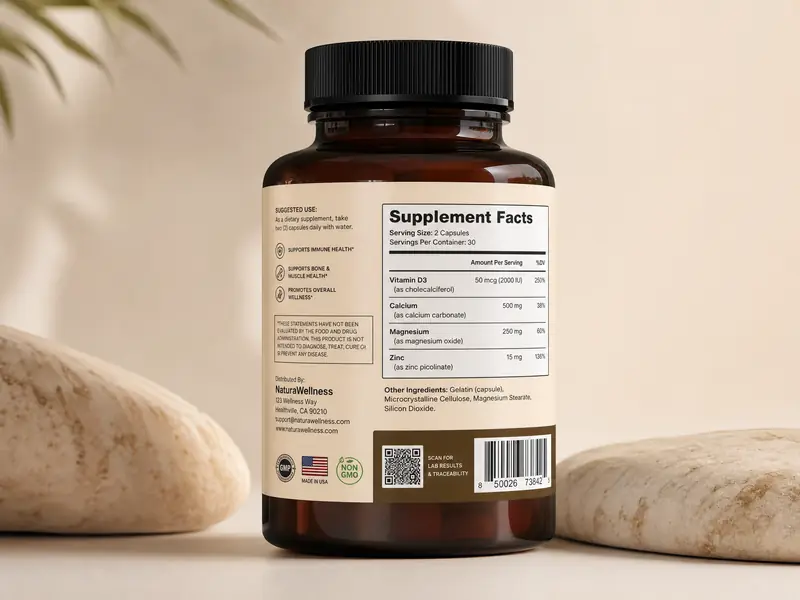Barcode & QR Labels for Traceability for Health & Wellness Industry industry
