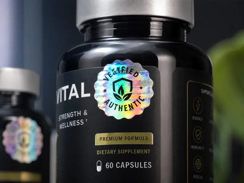Tamper-Evident Holographic Seals for Health & Wellness Industry industry