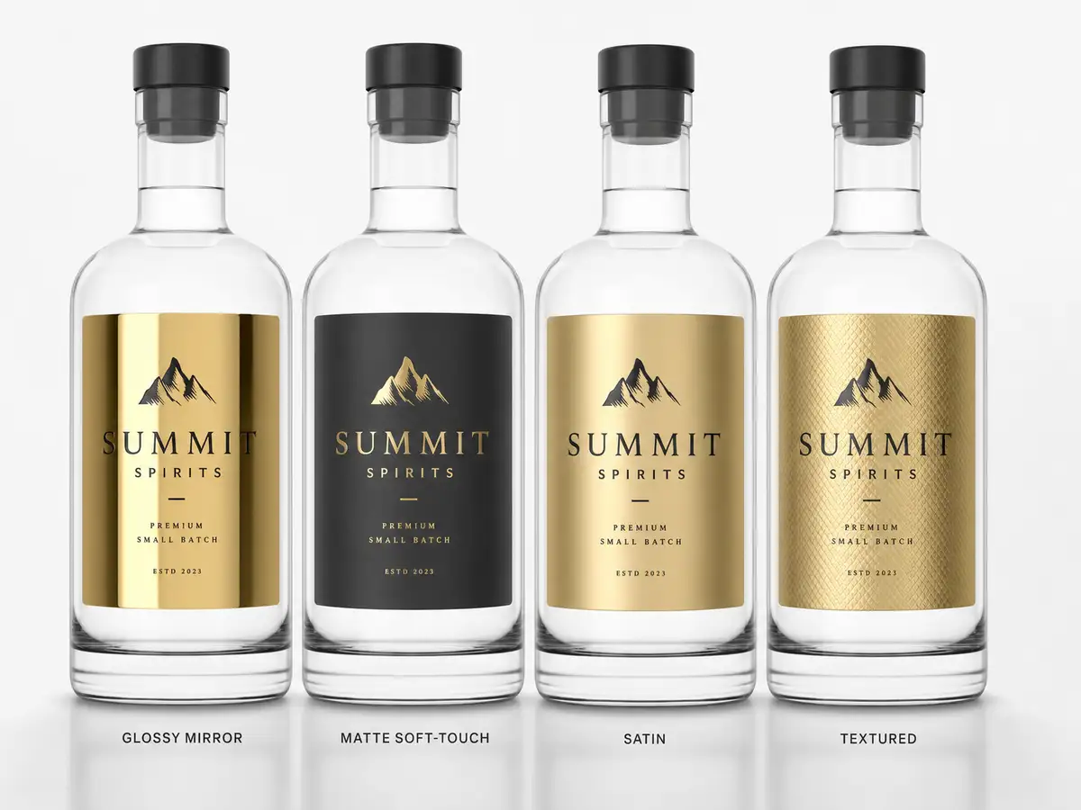 Label substrate and finish options